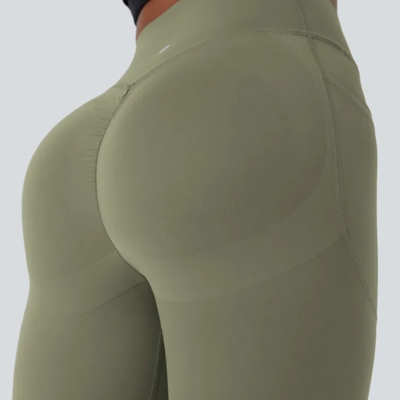 NWOT HALARA Grassy Green Gray High-Waisted Butt Lifting Leggings - Picture 4 of 4